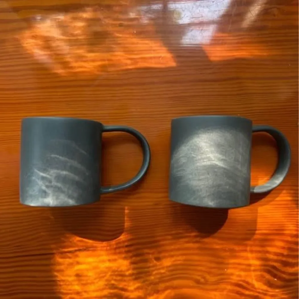 TWO Espresso cups by ￼UK-based studio potter Matthew Warner